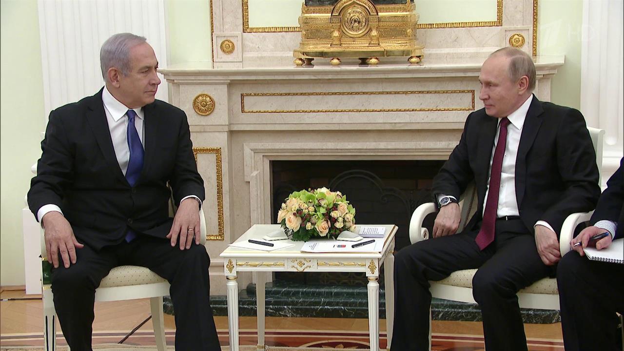 В Кремле Владимир Путин встретился с премьер-министром Израиля Биньямином Нетаньяху
