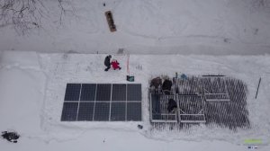 Установка солнечной станции в Маткачах 31.01.2019