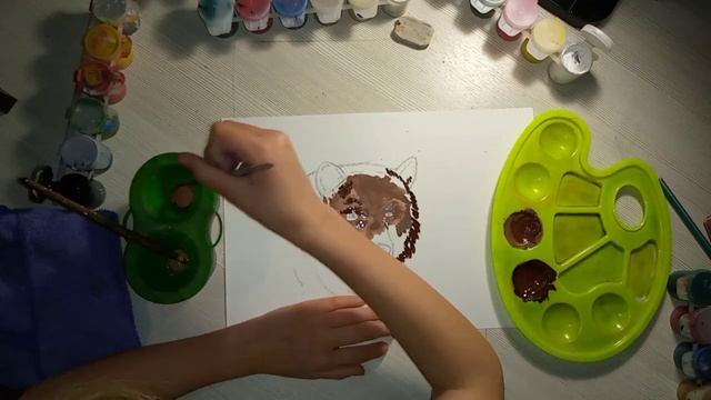 КАК НАРИСОВАТЬ МЕДВЕДЯ ГУАШЬЮ смотреть онлайн