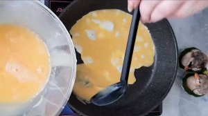 Как я готовлю салат "Нежность" с яичными блинчиками