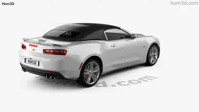 Chevrolet Camaro SS convertible with HQ interior 2016 3D model by Hum3D.com смотреть онлайн