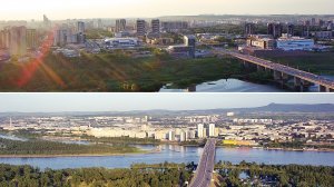 MIIB DRON - Красноярск - Остров Татышев - Центр (SJRC F22S pro 4K)