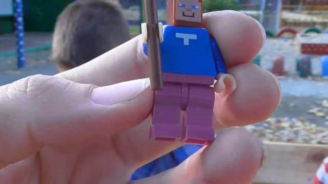 Minecraft Распаковка Конструктор Майнкрафт Лего фигурки