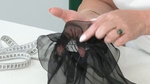 Нарядная блуза из крепдешина и шифона. Обзор готового изделия. Черная блузка для выхода в свет.