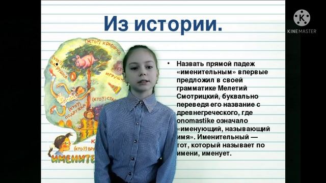 Падежи имён существительных.  Именительный падеж