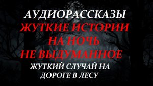 СТРАШНЫЕ ИСТОРИИ НА НОЧЬ-ЖУТКИЙ СЛУЧАЙ НА ДОРОГЕ В ЛЕСУ