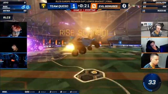 Rise Double Tap from that Angle! (RLCS Queso VS Evil Geniuses) |Rocket League| смотреть онлайн