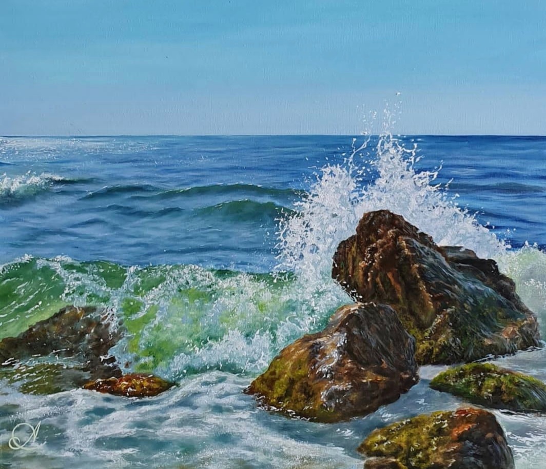 Как нарисовать море смотреть онлайн