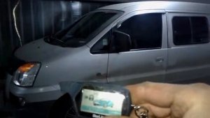Установка сигнализации с автоматическим запуском двигателя на Hyundai H1 (Starex).