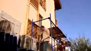 строительные леса сборка-разборка (таймлапс)