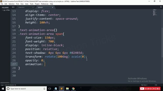 Text animation effects | Text Rotate Animation using CSS