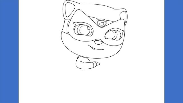 How to draw Super Angela from Talking Tom Hero Dash /Easy Drawing смотреть онлайн
