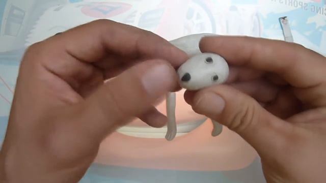 How to make Dalmatian dog with modelling clay play doh