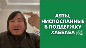 Аяты, ниспосланные в поддержку Хаббаба