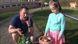 Челлендж Easter Egg Hunt, ищем сюрпризы в яйцах, Папа против Николь