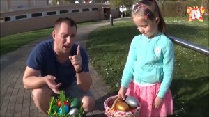 Челлендж Easter Egg Hunt, ищем сюрпризы в яйцах, Папа против Николь