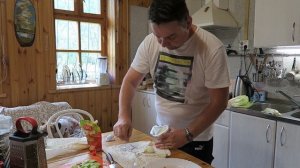 Ролл с лососем в лаваше Рецепт