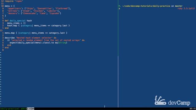 Extract a Random Element from a Collection of Arrays Nested in a Hash in Ruby