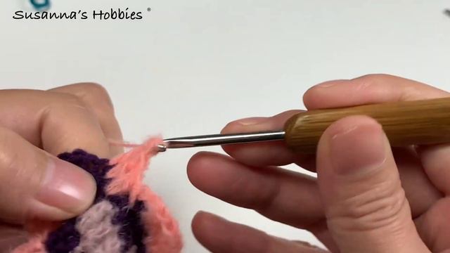 Susanna’s crochet tutorial 🏴󠁧󠁢󠁳󠁣󠁴󠁿Argyle checks 💎Diamond-shaped motif Part 1 смотреть онлайн