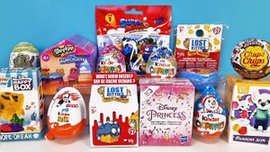 СЮРПРИЗ MIX! Shopkins, БАРБИ, Lost Kitties, ДИСНЕЙ, Hello Kitty Unboxing Kinder Surprise