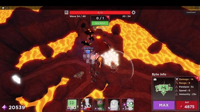 Проходим еженедельный челлендж Turn up the heat в Tower Heroes Roblox и получаем скин на спектра смотреть онлайн