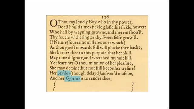 Identifying Henry Wriothesley in Shakespeare's Sonnets (SNC 58) смотреть онлайн