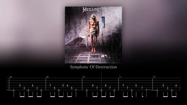 Megadeth - Symphony Of Destruction (Guitar Backing Track with Tabs)