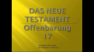 Offenbarung 17 - Elberfelder Bibel