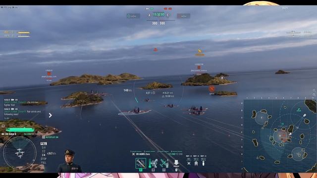 World of Warships PC Training Room-Effect of Enhanced Reaction on fighter смотреть онлайн