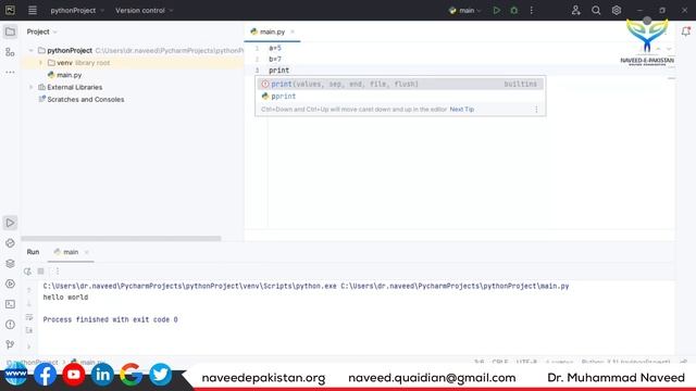 Python Basic Coding and Programming | Python series Part 2 | Lecture 97 | Dr. Muhammad Naveed