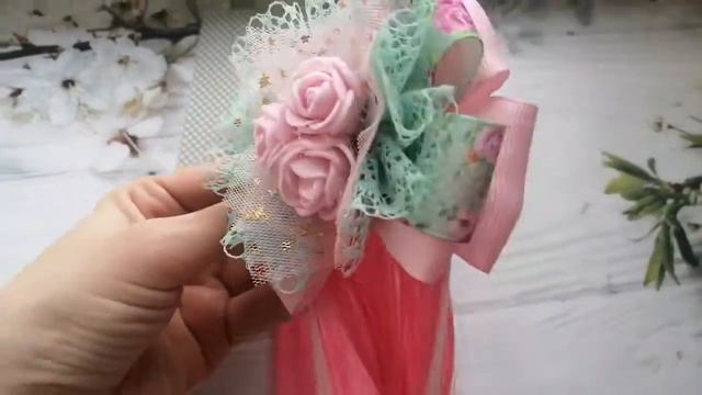 Шикарные банты с локонами. Я от них в восторге. Банты из репсовых лент, фатина, кружева и розочек смотреть онлайн