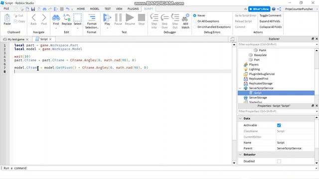 Scripting Rotating Model using GetPivot() and PivotTo() (Roblox Studio Beginners Series) (B008)