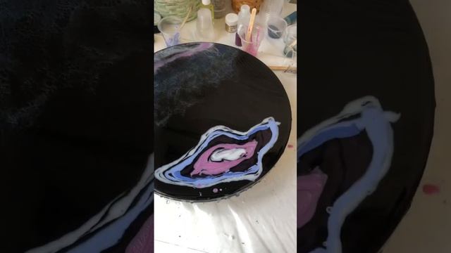 Часы «Космос» из эпоксидной смолы от Арт-лаборатории DECO / Epoxy resin wall clock from artlab.deco