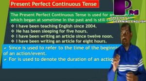 Uses of Tenses|Uses of Present/Past/Future Perfect continuous Tense|#EnglishGrammar|#PrashantMohod.