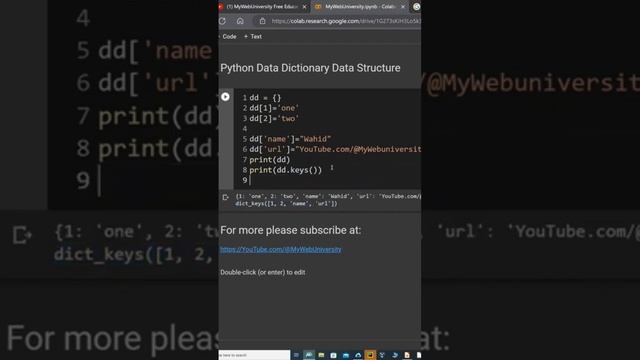 Python: How to create empty {} dictionary, populate with key pair values & print the keys and value