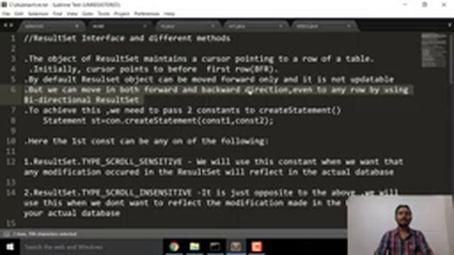 Basics of jdbc programming Tutorial-6(ResultSet interface part-2) смотреть онлайн