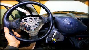 Как снять/разобрать руль Citroen Berlingo 2012-2015год