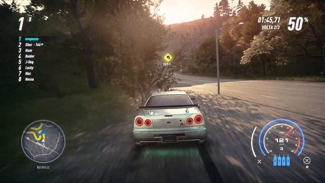 Corridinha básica com o skyline no NFS Heat смотреть онлайн
