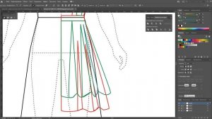 Дизайн одежды | Технический рисунок одежды| школьное платье | Adobe Illustrator 2021|100 эскизов #4