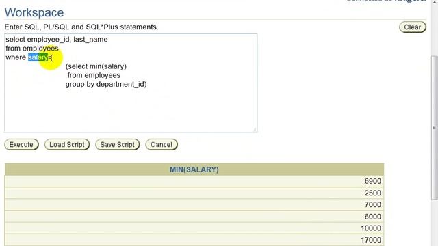 Oracle Class20- Using Subqueries смотреть онлайн