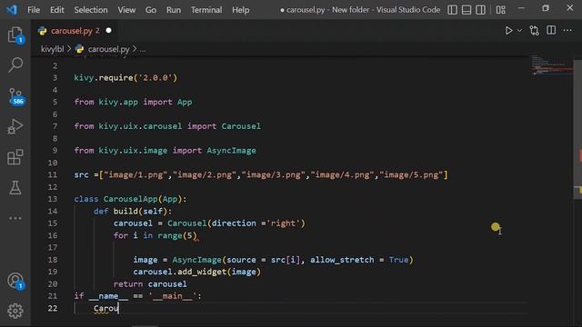 How To Create A Carousel View App In Python Kivy-Python Kivy GUI Tutorial смотреть онлайн