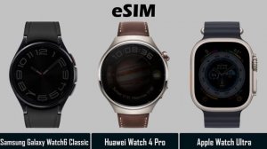 Samsung Galaxy Watch 6 Classic VS Huawei Watch 4 Pro VS Apple Watch Ultra