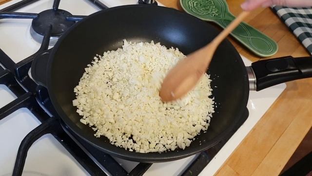 Табуле из цветной капусты (тёплый салат). Рецепт. смотреть онлайн