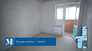 Двухкомнатная квартира 63,55м2 в ЖК "Краски"