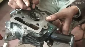 Bike engine Head cleaning & Valve Grinding | HIndi