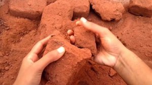 ASMR: Softness overloaded 🎉 pure red dirt 😍 sand dry floor crumbling satisfying video