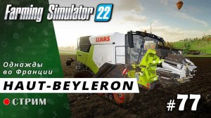 Farming Simulator 22 ● Карта Haut-Beyleron / стрим #77