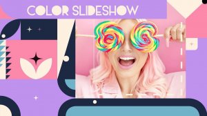 Слайд-шоу "Красочное 4". Пример. Поздравление, презентация, монтаж видео на заказ.