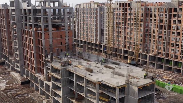 Февраль 2020, ЖК Благород Крюковщина. Ход строительства. смотреть онлайн