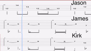 Metallica - to live is to die live seattle 1989 guitar and bass tabs